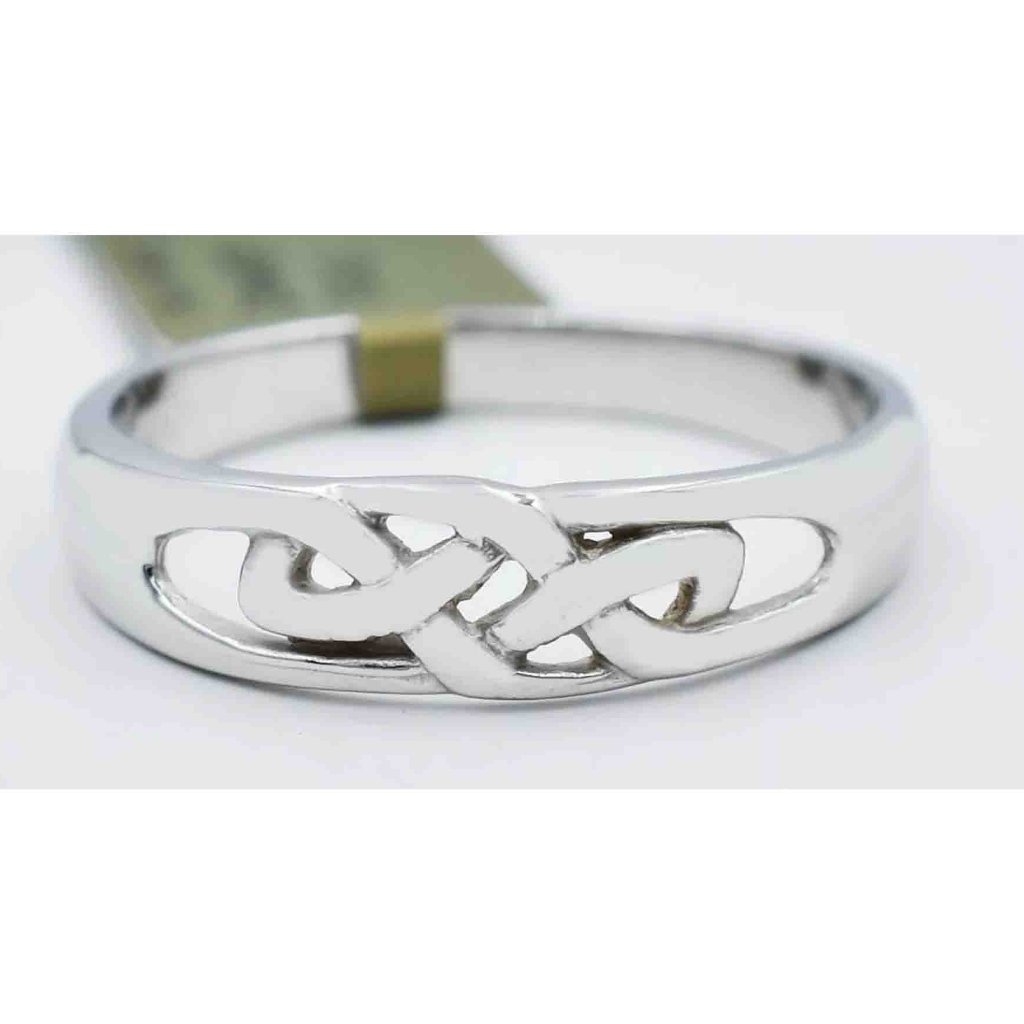 Solid Ring 14k White Gold